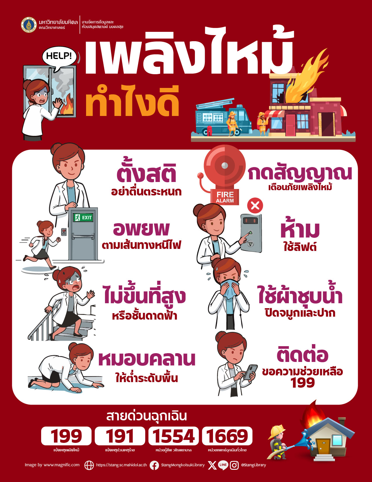 ไฟไหม้ ทำไงดี