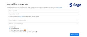 SAGE Journal Recommender thumbnail
